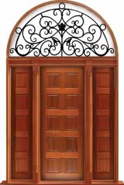 10 panel: double door + sidelight on left