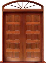 10 panel: double door + sidelight on left