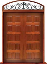 10 panel: double door + sidelight on left