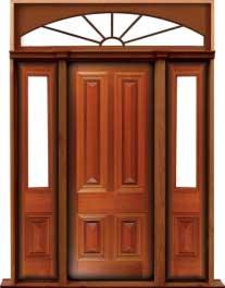cricket bat: single door + sidelight on left