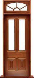 glazed cricket bat: single door + sidelight on right
