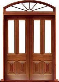 glazed cricket bat: single door + sidelight on right