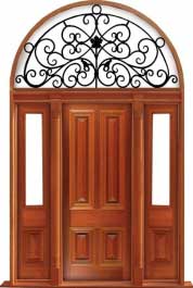 cricket bat: single door + sidelight on left