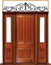 cricket bat: single door + sidelight on left