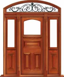 edwardian: single door +  two sidelights
