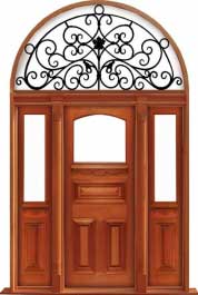 edwardian: single door +  two sidelights
