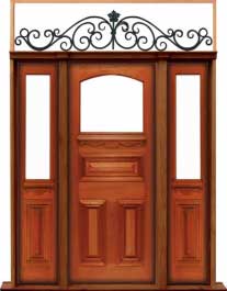 edwardian: single door +  two sidelights