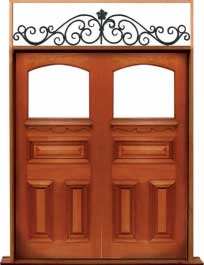 edwardian: single door +  two sidelights