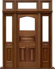 edwardian: single door +  two sidelights